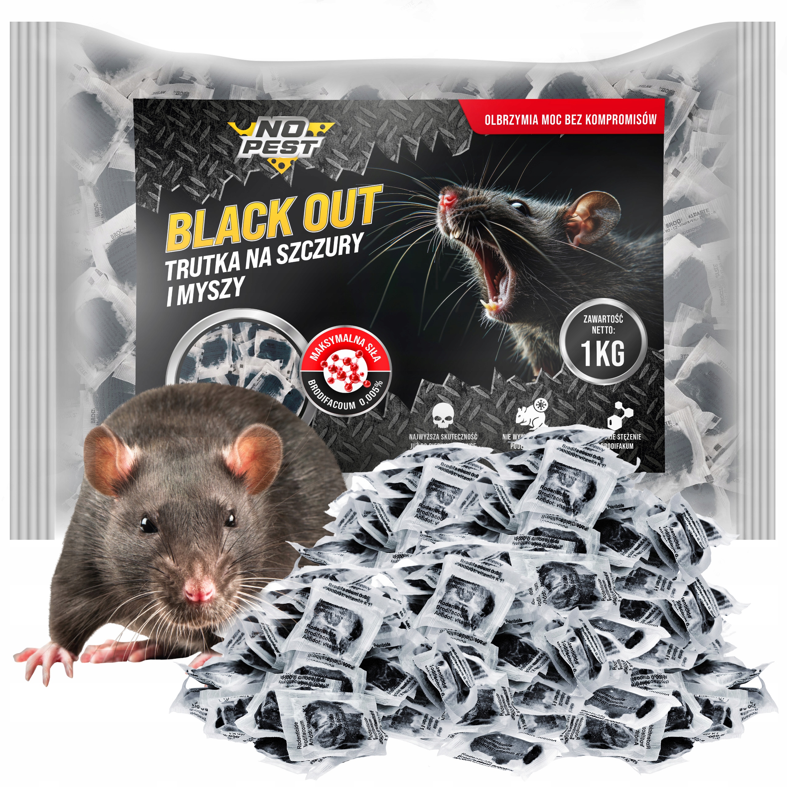 No Pest BRODY 5.0 Pasta 1 kg | Brodifakum proti hlodavcom